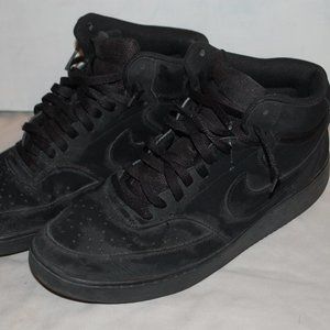 NIKE Mens Triple Black Court Vision CU6620-001 Basketball Shoes Size US 11